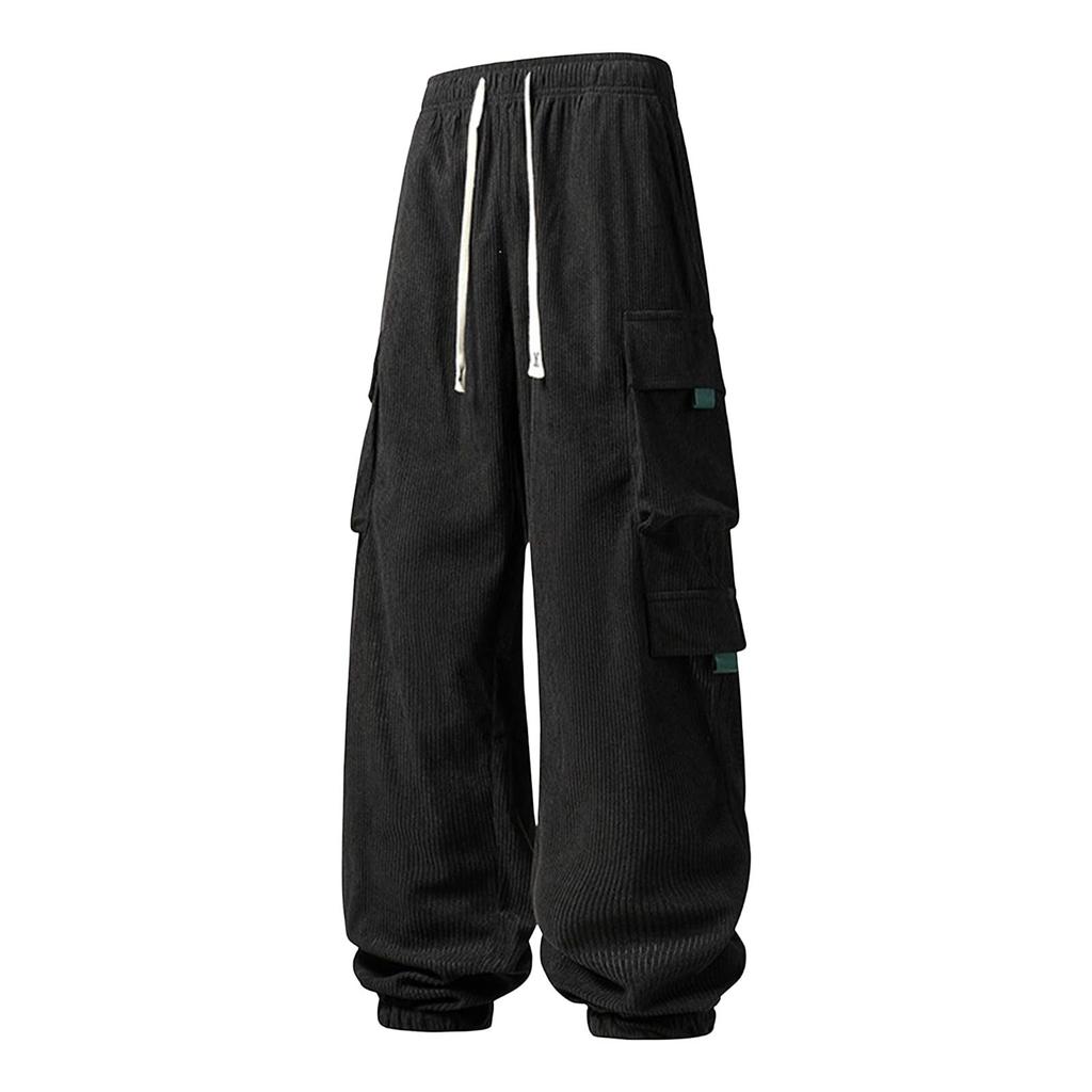 Men's Multi Pocket Cargo Jogger Pants for Spring Fall Outdoor Work Tapered