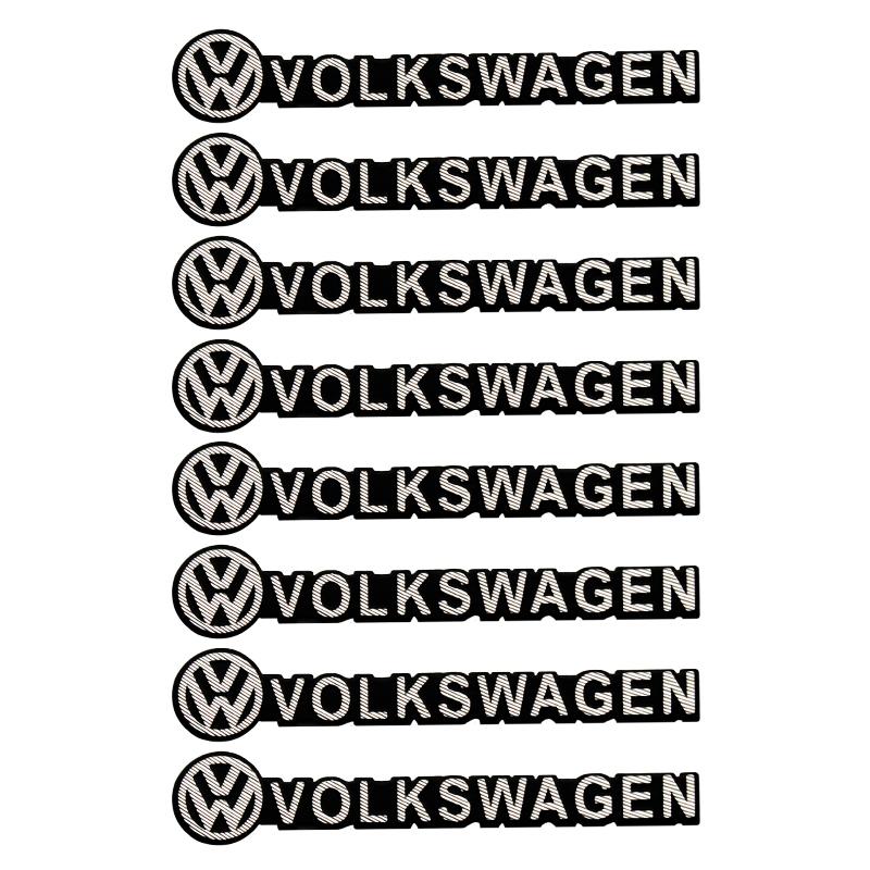 RUNTB1 Car Audio Decorate 3D Aluminum Emblem Badge Sticker Decal Accessories For Volkswagen VW R GTI Golf Beetle Polo Passat B6 Tiguan