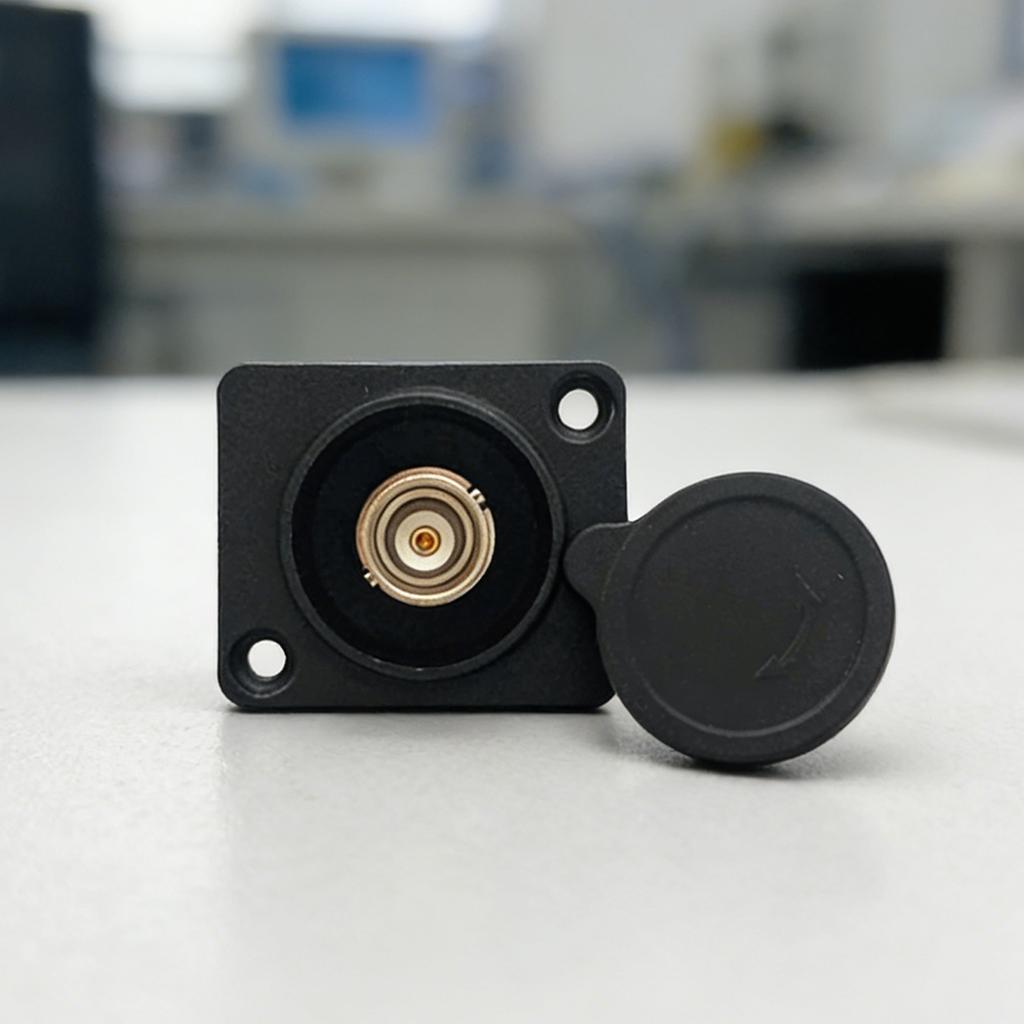 Professional BNC Female Connector With Protective Cap For Surveillances Camera Sound Devices And Coaxial Systems