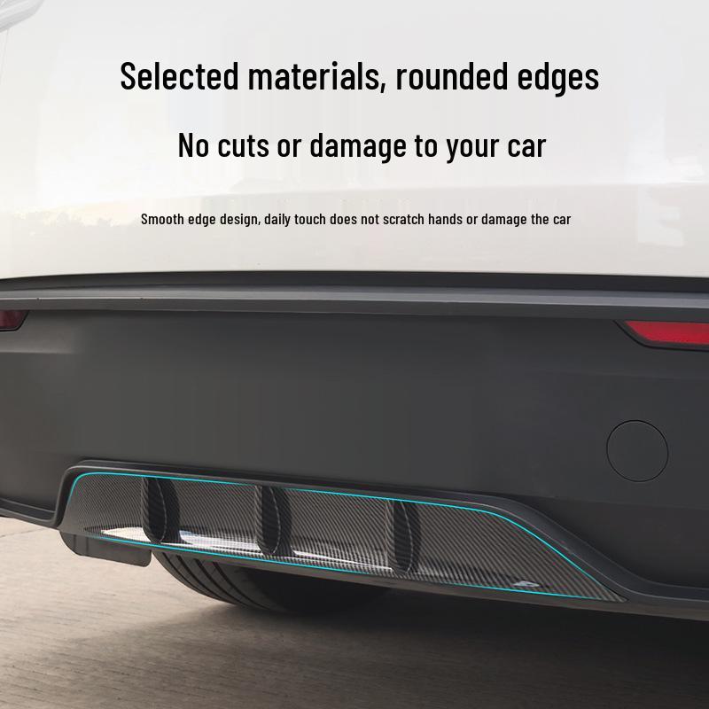 Tesla Refreshed Y Series Rear Lip Spoiler and Bumper Wind Deflector Kit