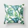 Green Tropical Leaf Pillow Cover Fleshy Polyester Pillow Cushion Cover Decoration Salon Home Decor Throw Pillows Car Seat Chair