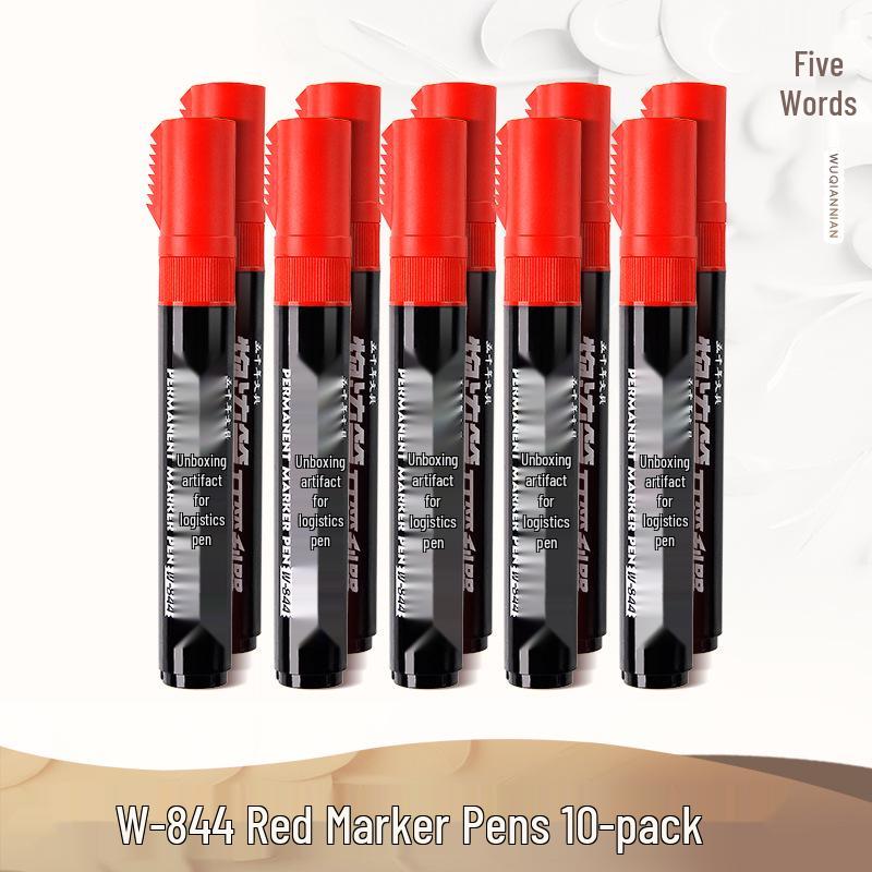Oil-Based Double-Ended Refillable Broad Tip Marker - Large Capacity, Quick Drying, Waterproof