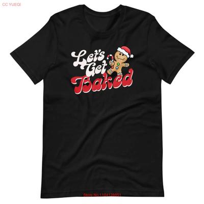 Let Get Baked Gingerbread Man T Shirt Fullsize S 5Xl Vintage Washed Soft Fashion Unisex Versatile Homme Stylish Graphic