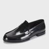 Men's High-End Leather Slip-On Loafers, Breathable Spring Business Casual Shoes with Soft Soles and Versatile Toes.