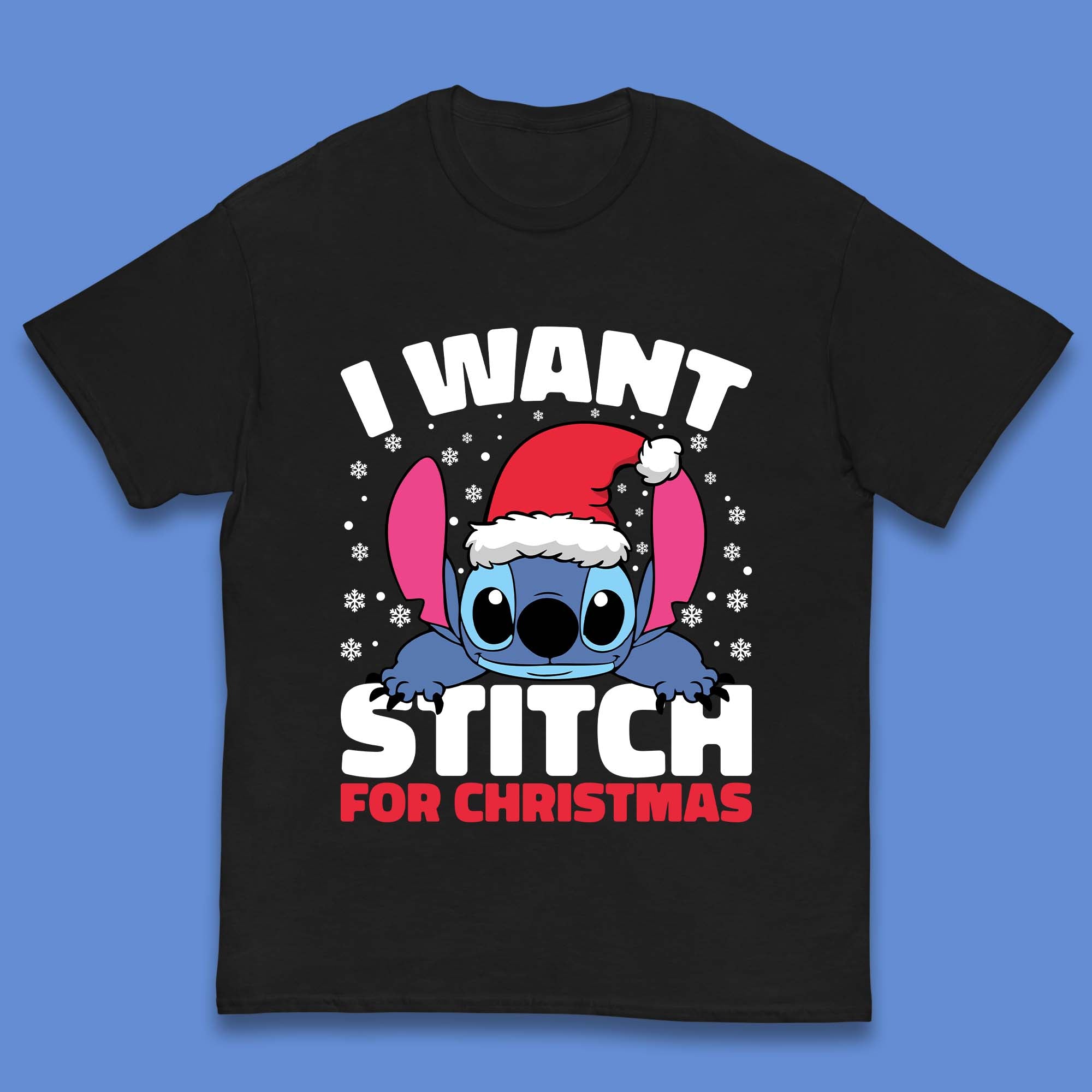 I Want Sticth For Christmas Kids T-Shirt 160