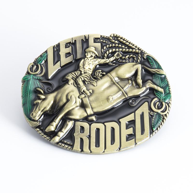 Western Cowboy Bullfighting Zinc Alloy Rodeo Belt Buckle - Special Offer
