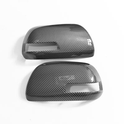 For Toyota Fortuner SW4 2005-2015,black Carbon Fiber Rearview Mirror Cover Replacement Buckle 2006 2007 2008 2009 2010 2011