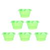 10Pcs Slug Collars PP Green Transparent Slug Snail Protective Collar Garden Cloches for Household
