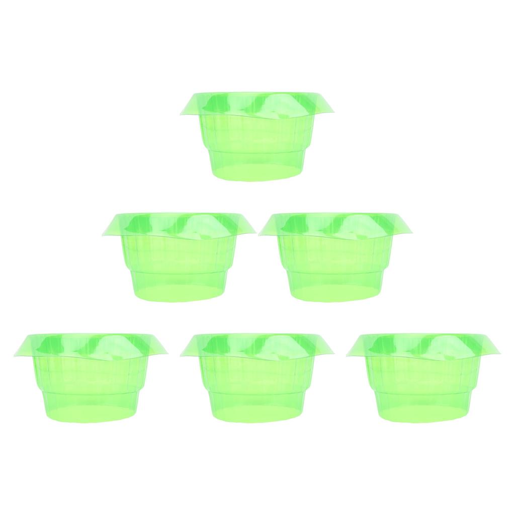10Pcs Slug Collars PP Green Transparent Slug Snail Protective Collar Garden Cloches for Household
