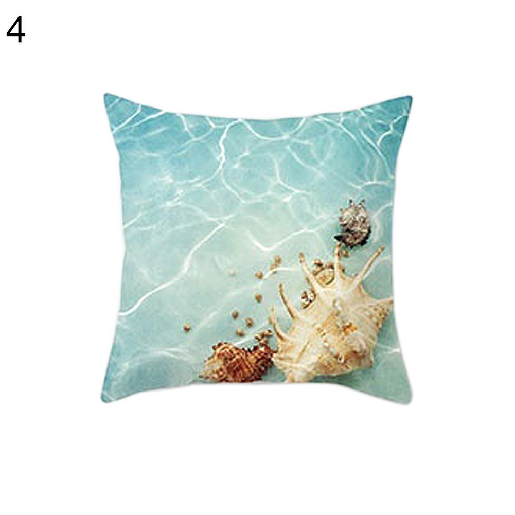 Decorations Home Sea Beach Starfish Seashell Throw Pillow Case Cushion Cover Sofa Bed Car Decor