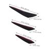 iplusmile 1 Set Bumper Carbon Auto Car Bumper Lip Splitter Fin Spoiler Car Accessories Car Supplies Black