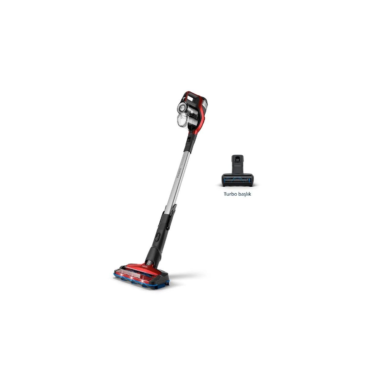 

Беспроводной вертикальный пылесос Max Cordless, включает PowerCyclone 8, цифровой двигатель PowerBlade и тройную систему фильтрации, красный