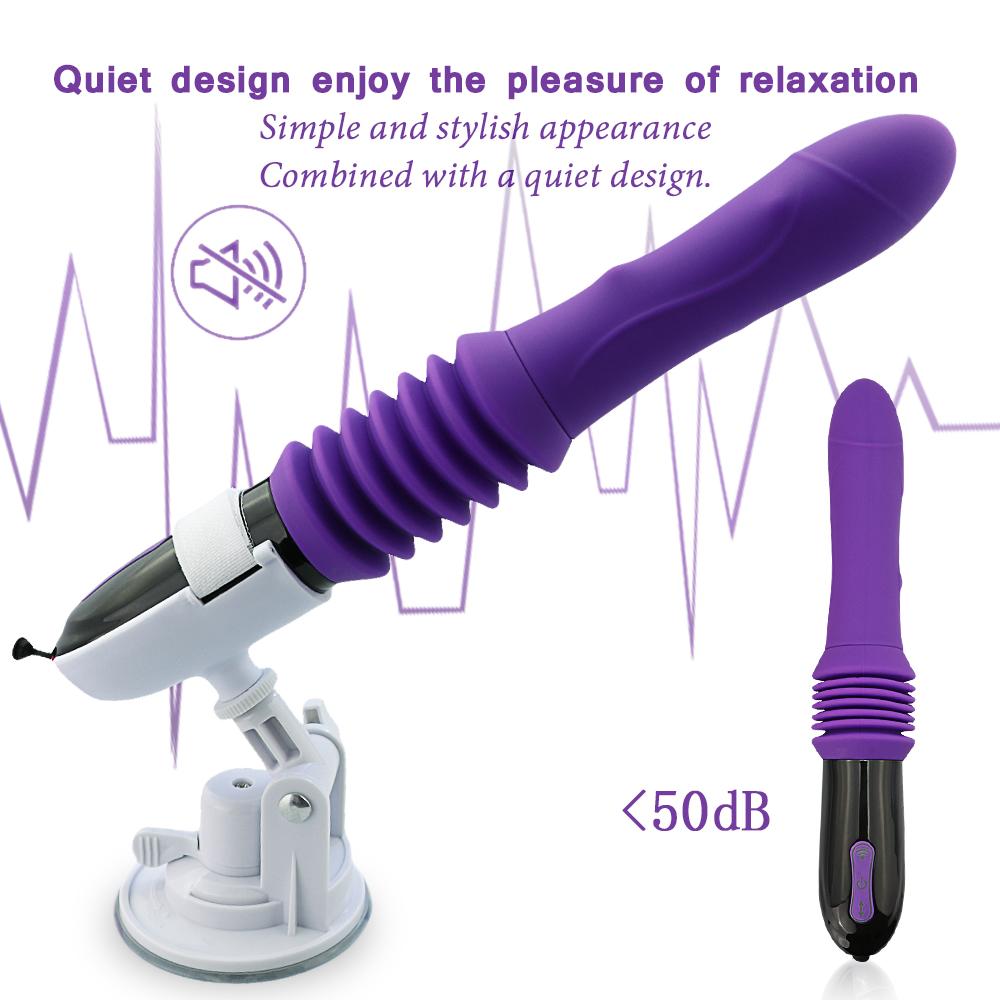 Machine sexuelle, gode télescopique, vibrateur automatique, masseur haut et bas, poussée du point G, jouet Vaginal, Masturbation féminine