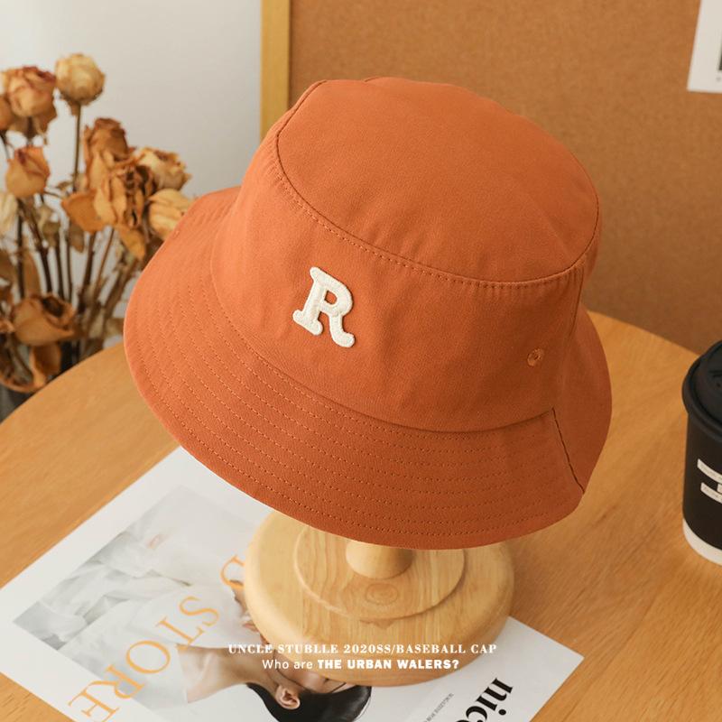 R Letter Fisherman Hat Unisex Spring/summer Sun Visor Hat Outdoor Travel Beach Camping Casual Hat