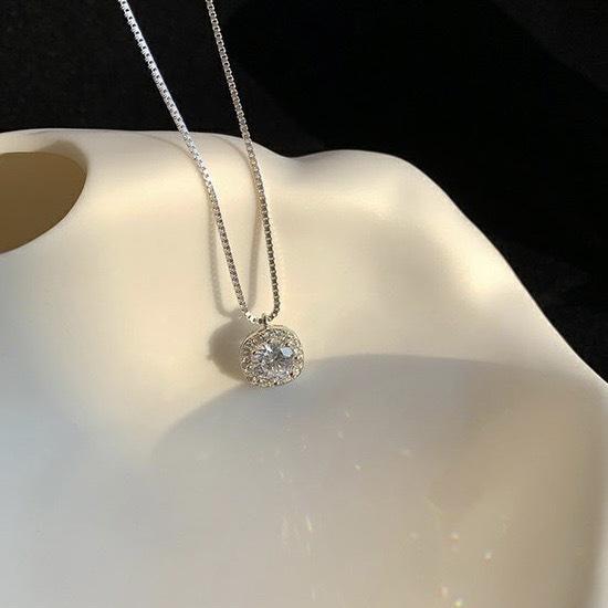 Женское роскошное ожерелье с цирконом и бриллиантами - Элегантная, модная цепочка для ключицы