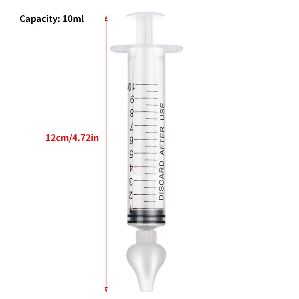 2 Pezzi Lavaggi Nasali per Neonati Tubo Siringa Pulizia Naso Bambino Cura del Neonato Aspiratore Nasale Pulitore 10ML Lavaggio Nasale per Rinite del Bambino