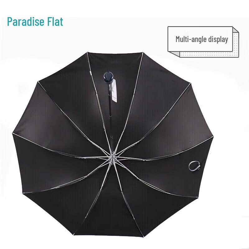 Paradise 10-Rib Large Tri-Fold UV Sun & Rain Umbrella