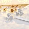925 Sterling Silver Cross Stud Earrings For Women High Quality Exquisite Student Girlfriend Jewelry Accessories Heart GiftGood product