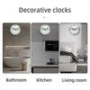 BHBL Wall Clock Bathroom Clock, Rustic Wall Clocks Battery Operated, Silent Non Ticking Wooden Coastal-Each Clock Home Decor
