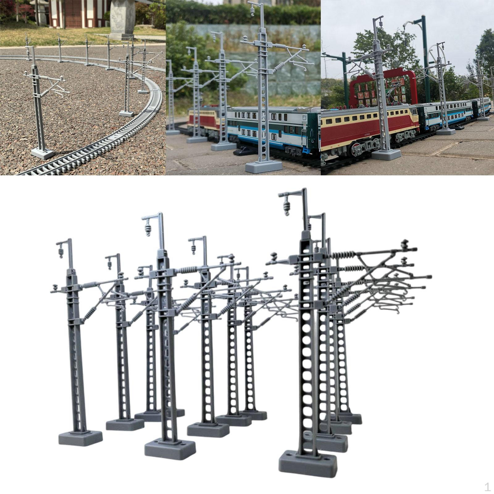 

12 Pieces Power Pole Models Miniature Versatile Mini Creative Accessories Table Decors Fine