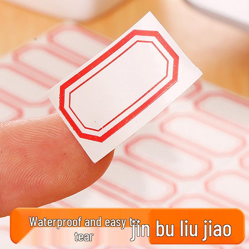 Waterproof, Oilproof Removable Self-Adhesive Clothing Labels for Name, Date, Price, and Classification.