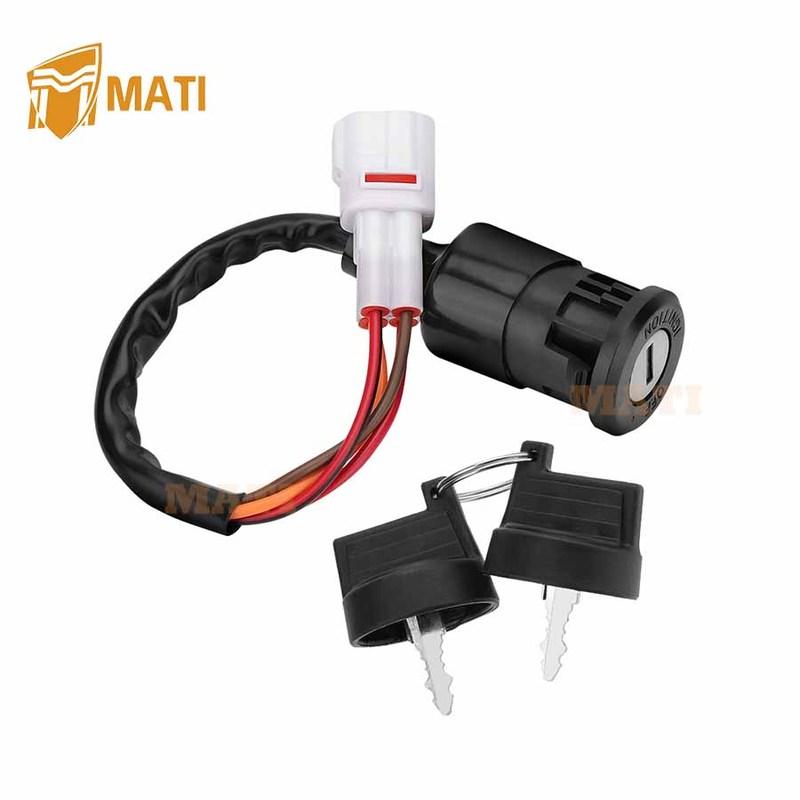M MATI Ignition Key Switch for Yamaha YFM300 Grizzly 300 2012-2013 1SC-H2510-00-00