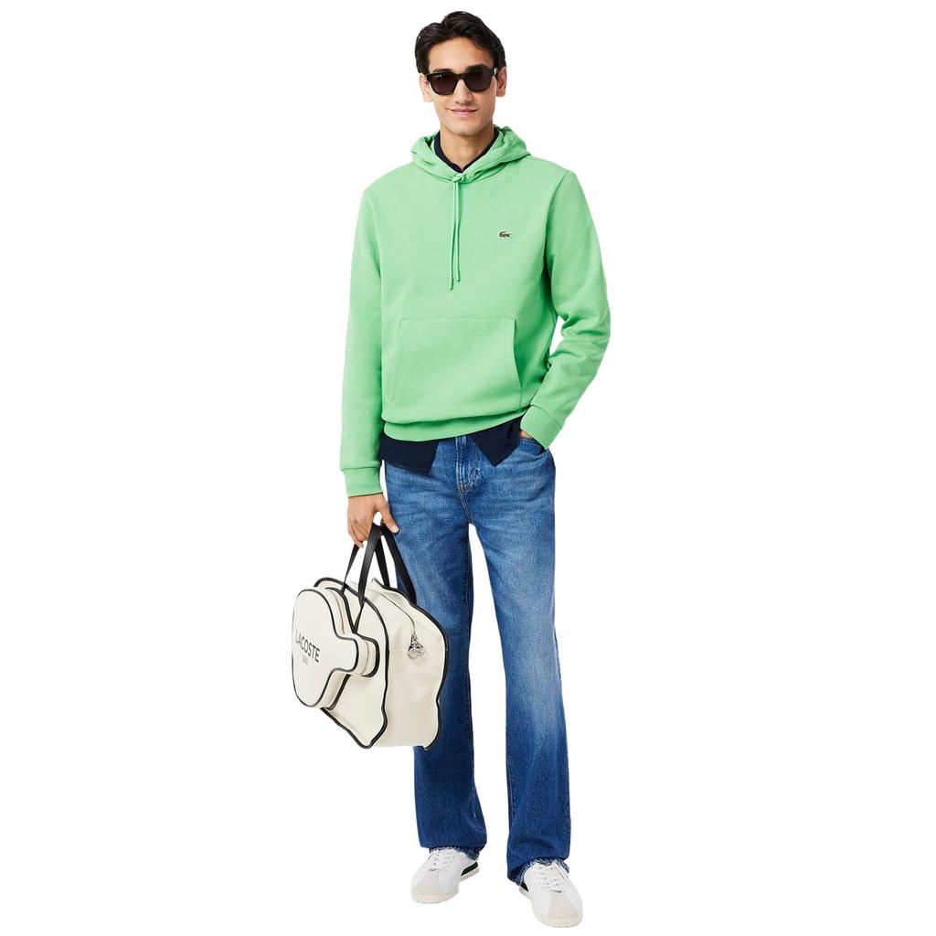 Lacoste Mens Organic Cotton Fleece Hoodie