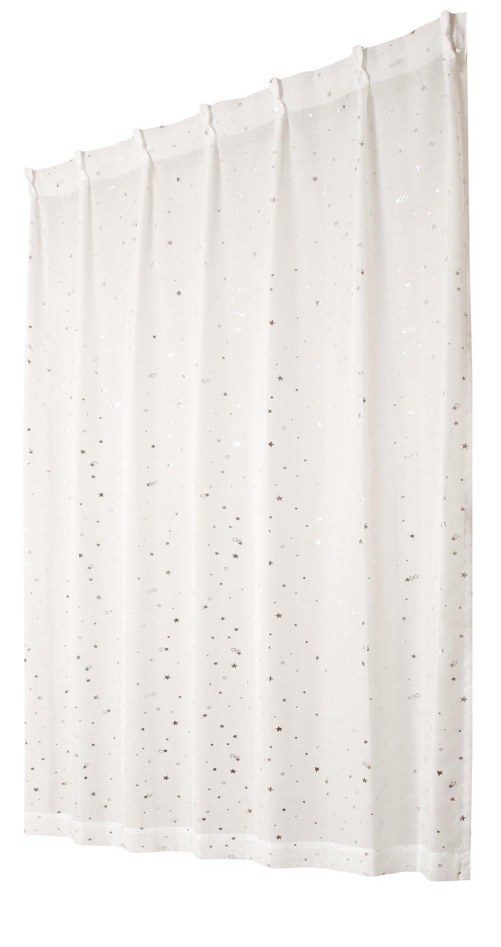 

Univer Plie Lace 100cm Wide x 133cm Set of 2 Curtains, White, Long, белый