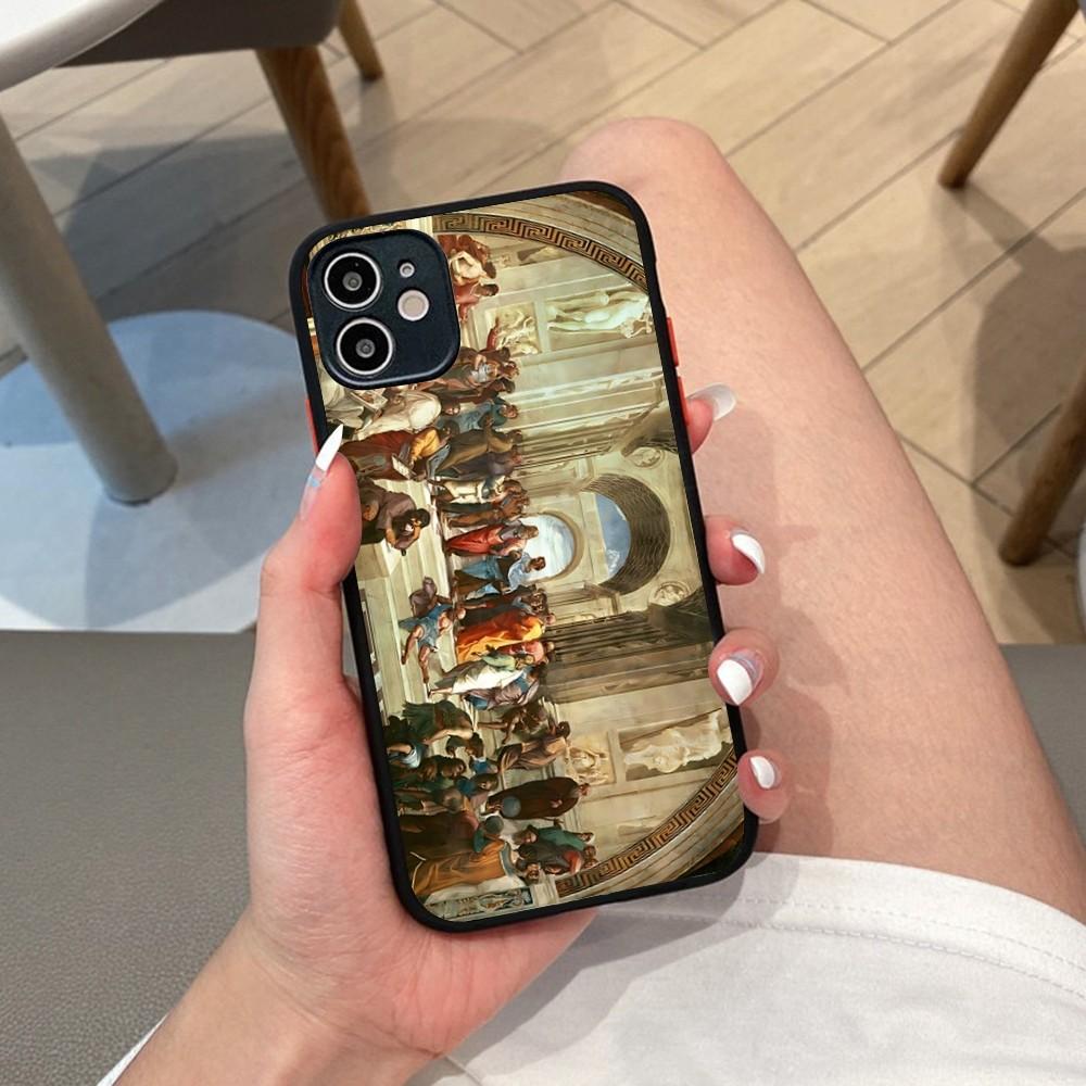 Renaissance Art Phone Case For IPhone 14 X XR XS 7 8 Plus 11 12 13 Pro MAX 13mini Matte Shockproof Case