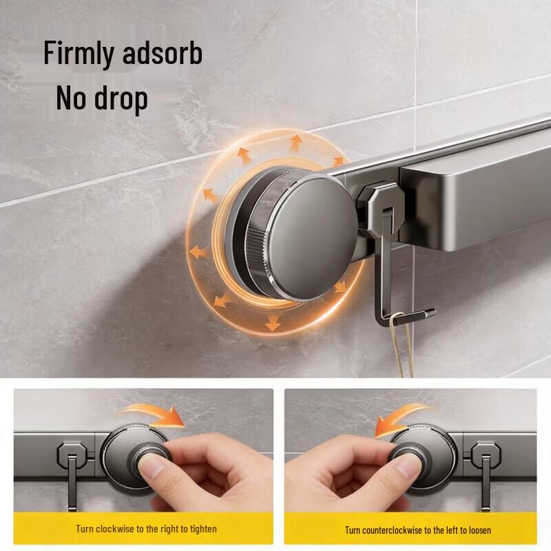 Suction Cup Wall Mop and Broom Holder