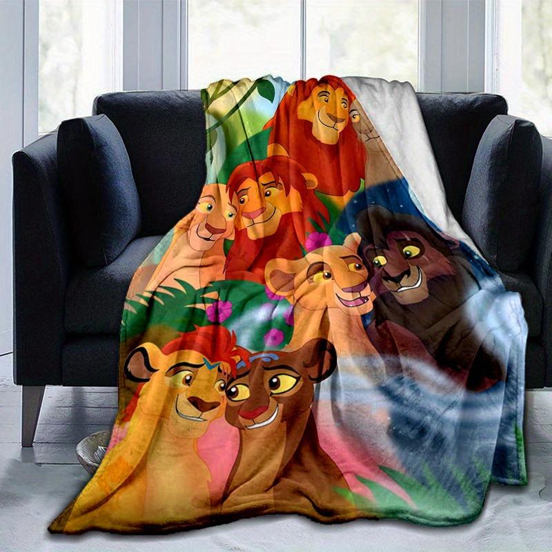 1pc. Cartoon Lion King Blanket, Soft and Cozy Home Decor for All Seasons, Perfect Gift for Animal Lovers, Vibrant Colors and Detailed Charac
