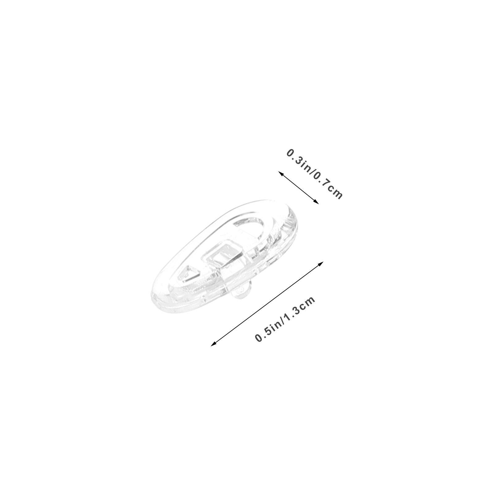 20 Pairs Glasses Eyeglasses Nose Pads Anti Slip Silicone Replacement for Parts Transparent