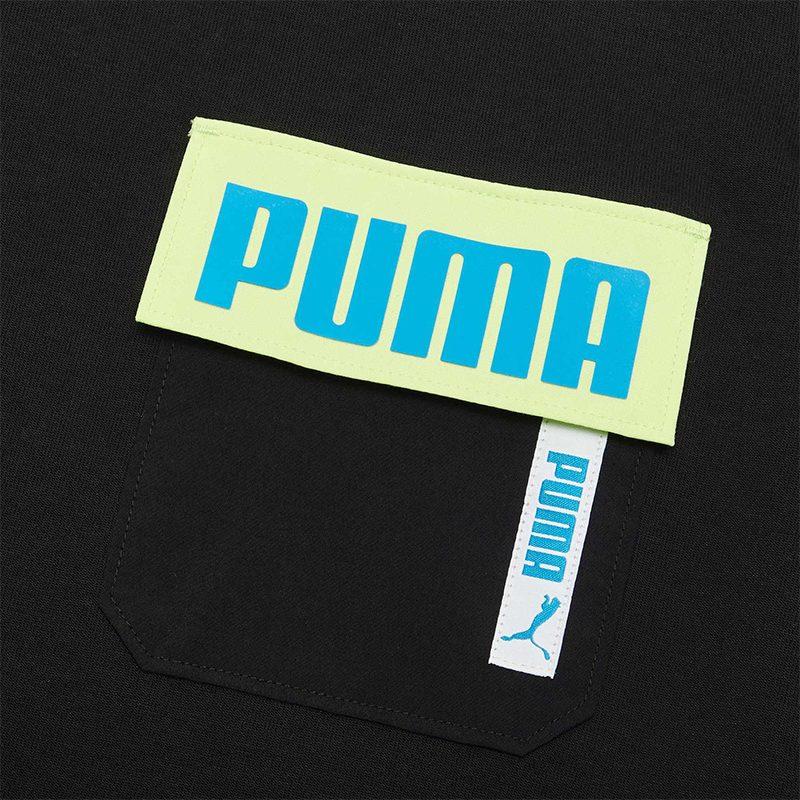 Puma Sweatshirts Men's Black Crew Neck Moderate Regular 532181-01