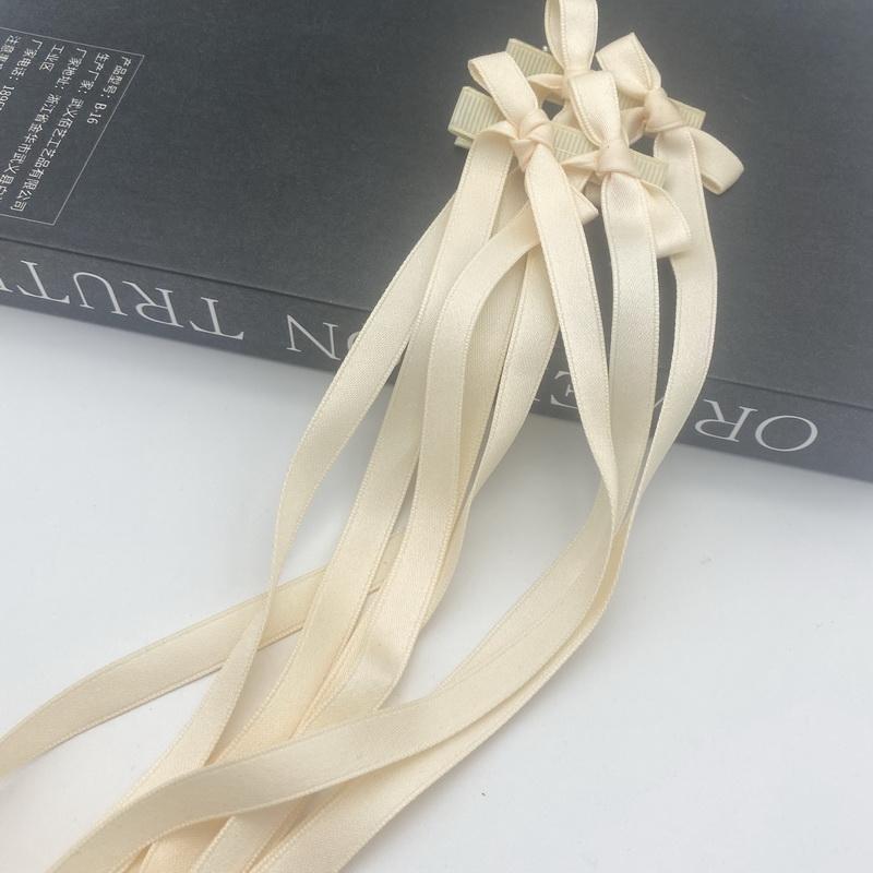 2pcs Long Ribbon Bow Hair Clip For Girls Lolita Sweet Blue hairclip Kids Side Clips Women Cute Braided hairpins Party Accessorie