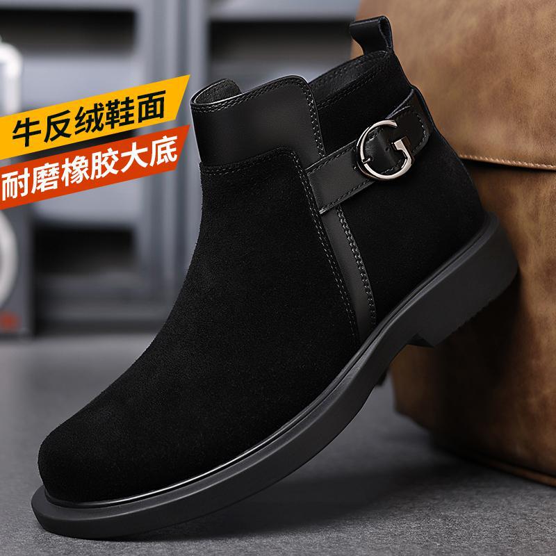 

Британская кожаная обувь Кожаные мужские повседневные одинарные туфли Обувь ручной работы Сшитая повседневная кожаная обувь 44 чёрный