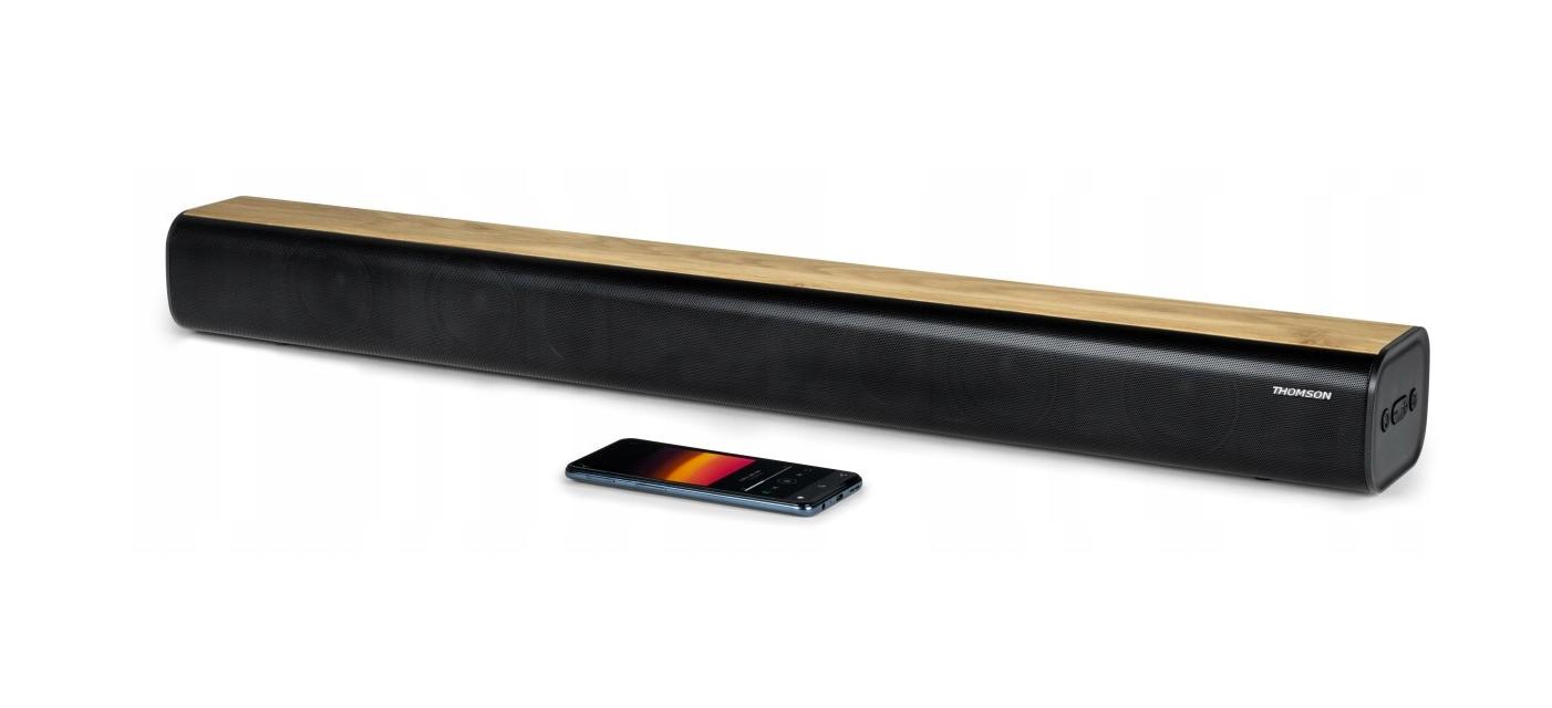 Thomson SB402BT - soundbar con Bluetooth, 200W, equalizzatore toni, telecomando, lettore USB. Cavo HDMI e ottico inclusi., Thomson nero