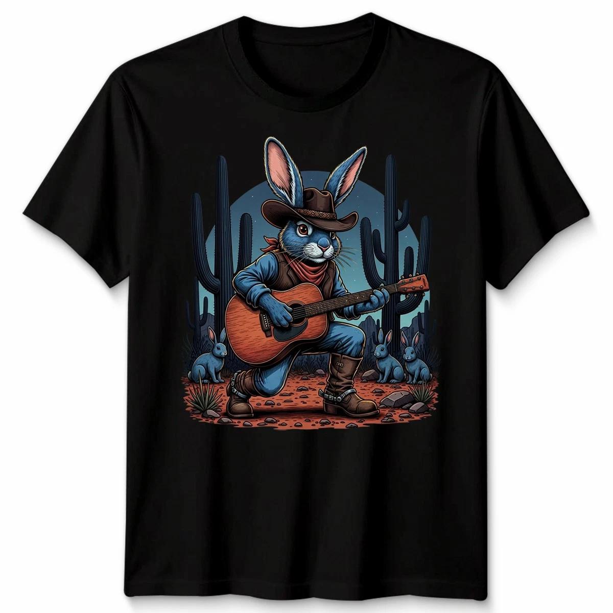 Easter Bunny Cowboy Country Music Unisex TShirt L
