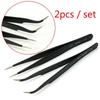 2pcs Precision Tweezer Set Antistatic Tweezers Stainless Tweezers