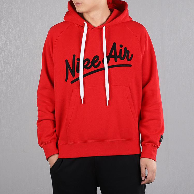 Nike Pullover Hooded Sweatshirt Men Hoodies Red BV5182-657