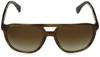 Emporio Armani EA4156 Striped Brown Lens 58 Men's Brown/Gradient