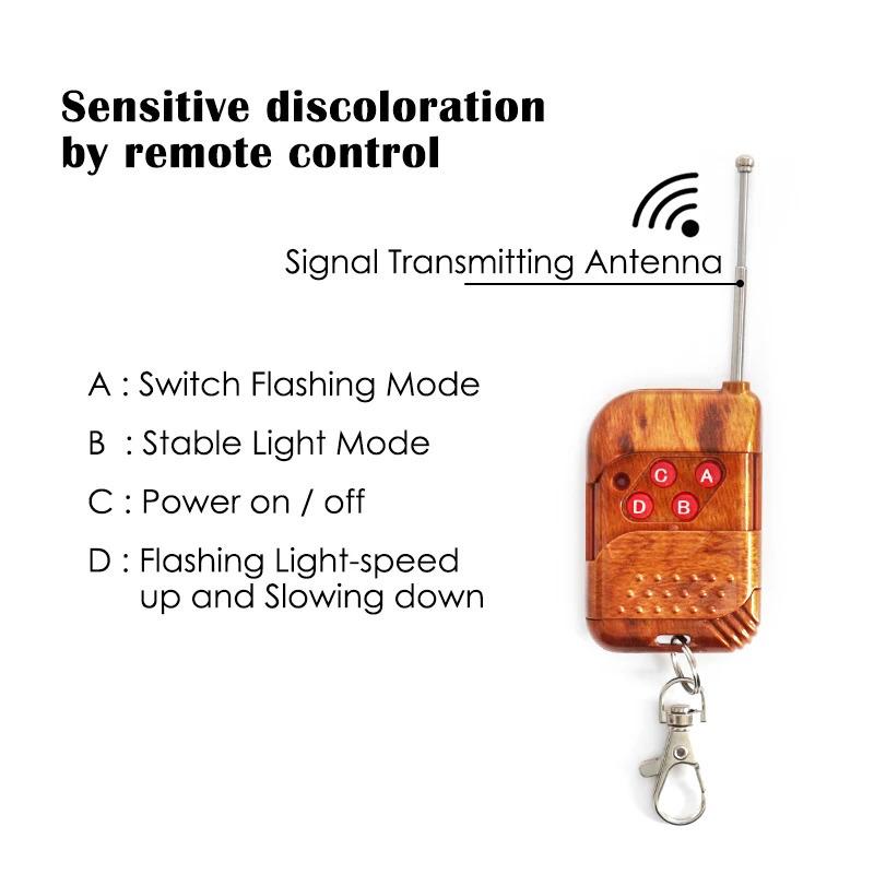 4PCS Grill Car LED Light Strobe Red Blue Emergency Remote Wireless Control Flash Signal Fireman Beacon Warning Lamp Yellow White