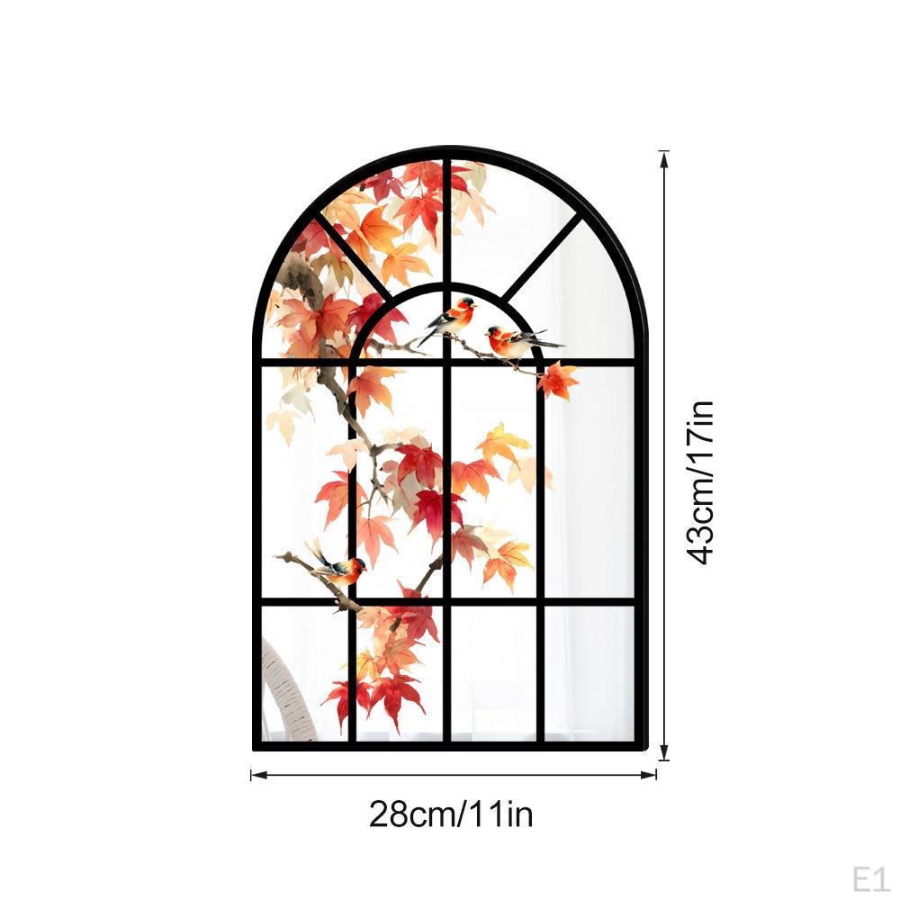 Arched Mirror Arch Window Acrylic Modern Wall Mounted Decorative for Mantel Living Room