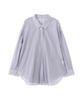Proportion Body Dressing Sheer Shirring Blue Women's Blouse,