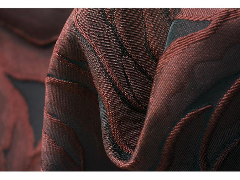 Damskie jesienno-zimowe spodnie dzwony z żakardu z wytłaczanym wzorem