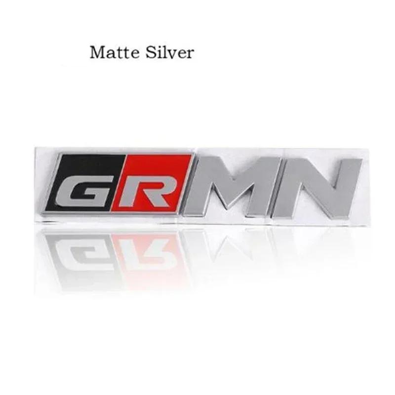 3D Metal GR Sport MN GRMN Letters Car Fender Rear Trunk Badge Emblem Sticker For RZ RC RS Corolla Camry Prius Accessories