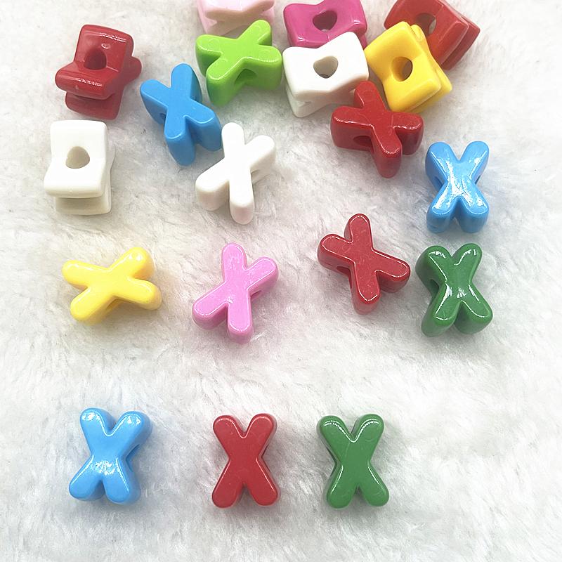 10pcs 20mm Mixed Alphabet Letter Beads Big Hole Charms Beads for Making Jewelry Diy Handmade Key Chain Accessories