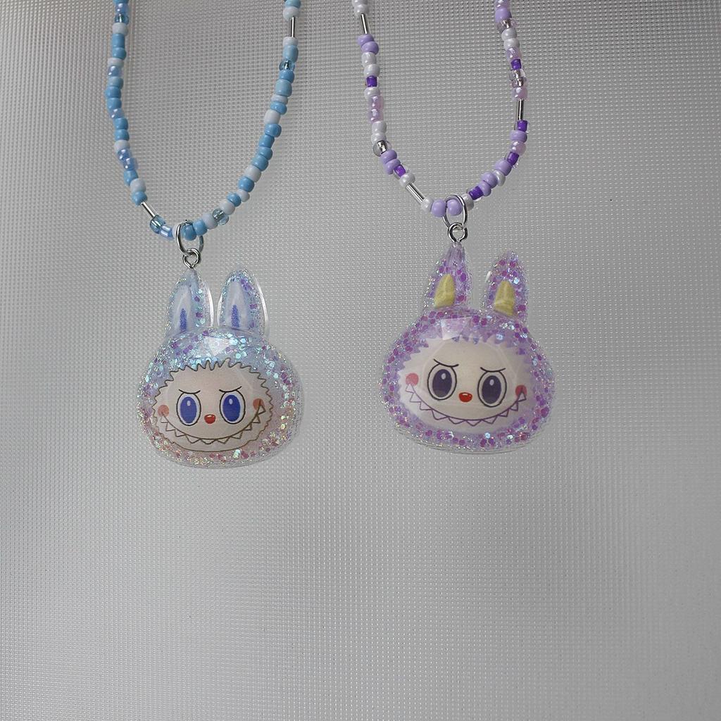 Children's Luminous Colorful Necklace, Cute Resin Accessory Jewelry, Collarbone Chain Jewelry