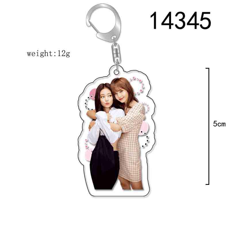 BLACKPINK Acrylic Double-Sided Keychain: Lisa, Jisoo, Jennie, Rosé
