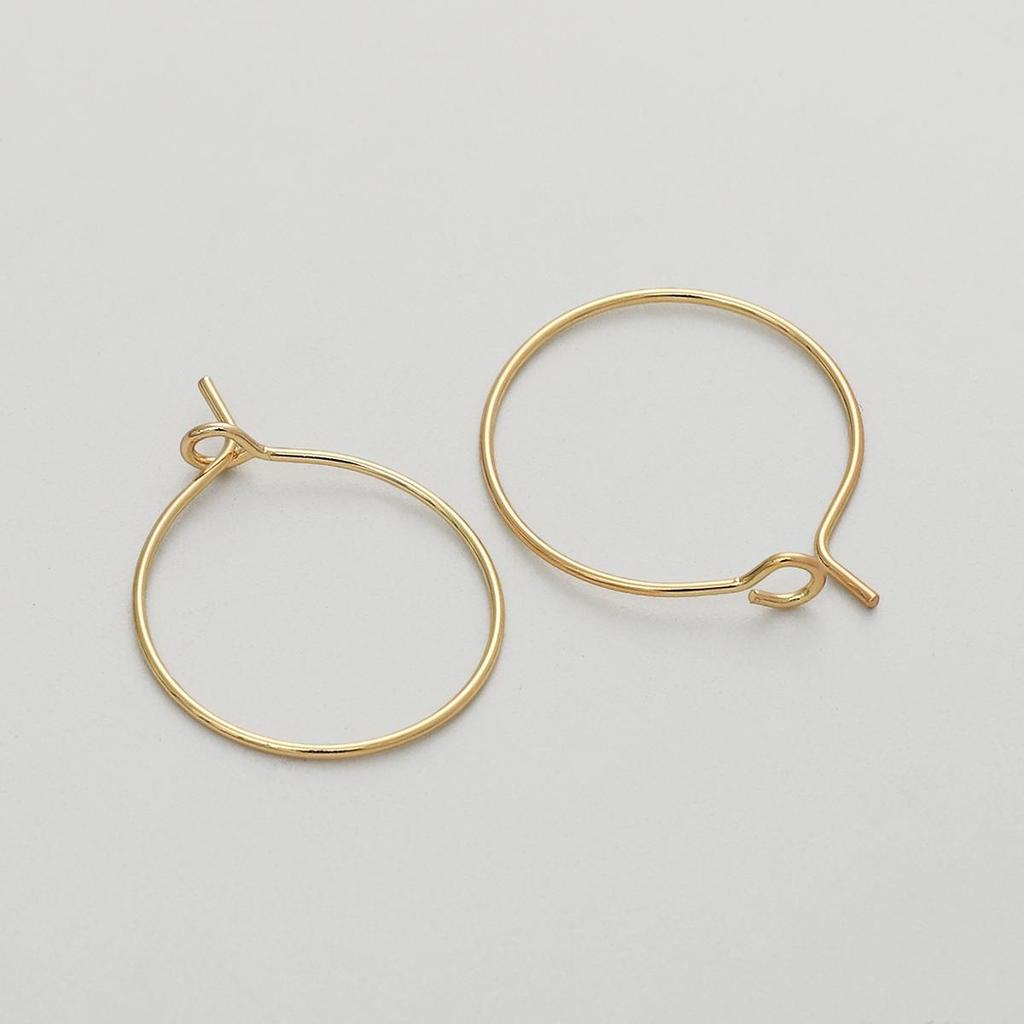 1pair 15/20/25/30mm Brass Hook Earring for Women Grils Earring Hook Findings