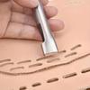 5pcs Oblong Slot Leather Punch Set Carbon Steel Flat Hollow Hole Puncher DIY Leather Craft Tool For Belts Watch Straps Bags